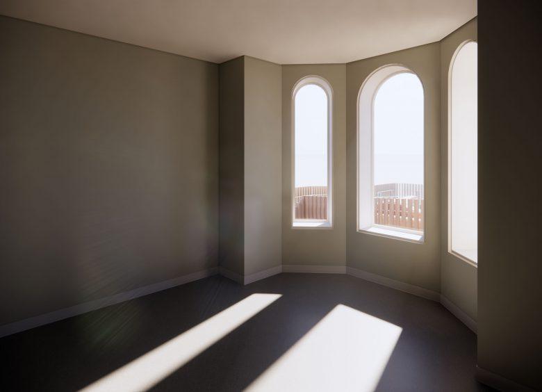Digital render of the Care Room.
